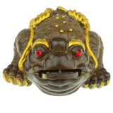 Max Resin Discoloration Three Feet Chinese Toad Cute Pet Tea Tray Turn Gold