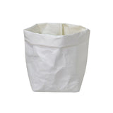 Max Washable Kraft Paper Bag Plant Flowers Pot Storage Bag White 10x10x20cm
