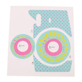Max Personality Camera Sun Flower Decoration Sticker for Fuji Mini 8/8+/9 Blue