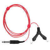 Maxbell 180cm Tattoo Clip Cord Tattoo Hook Line Silicone Tattoo Wire Cable Red