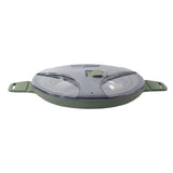 Maxbell 2.5L Collapsible Camping Cooking Pot Outdoor Cookware Water Kettle Teapot Green