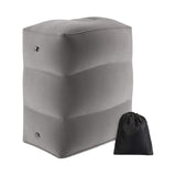 Maxbell Inflatable Footrest Pillow Portable Kids Sleeping Bed for Camping Buses Grey