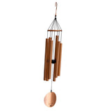 Max Aluminium 6 Tubes Wind Chimes Bells Windchime for Garden Yard Decors Golden