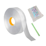 Maxbell Nano Mounting Tape Funny for Educational Toy Adults Classroom DIY Craft 1mmx3cmx3m clear