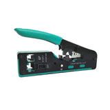 Maxbell Pass through Crimper Cutter Stripper Network Wire Crimping Tool Green