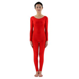 Maxbell Adult Spandex Bodysuit Catsuit Dance Costume Stretch Unitard Jumpsuit Red 3XL
