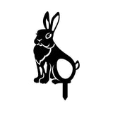 Maxbell Acrylic Garden Animal Statue Silhouette Statues for Holiday Garden Decor Style D
