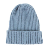 Maxbell Knitted Winter Hat Outdoor Ski Hat for Casual and Formal Adults Unisex Blue