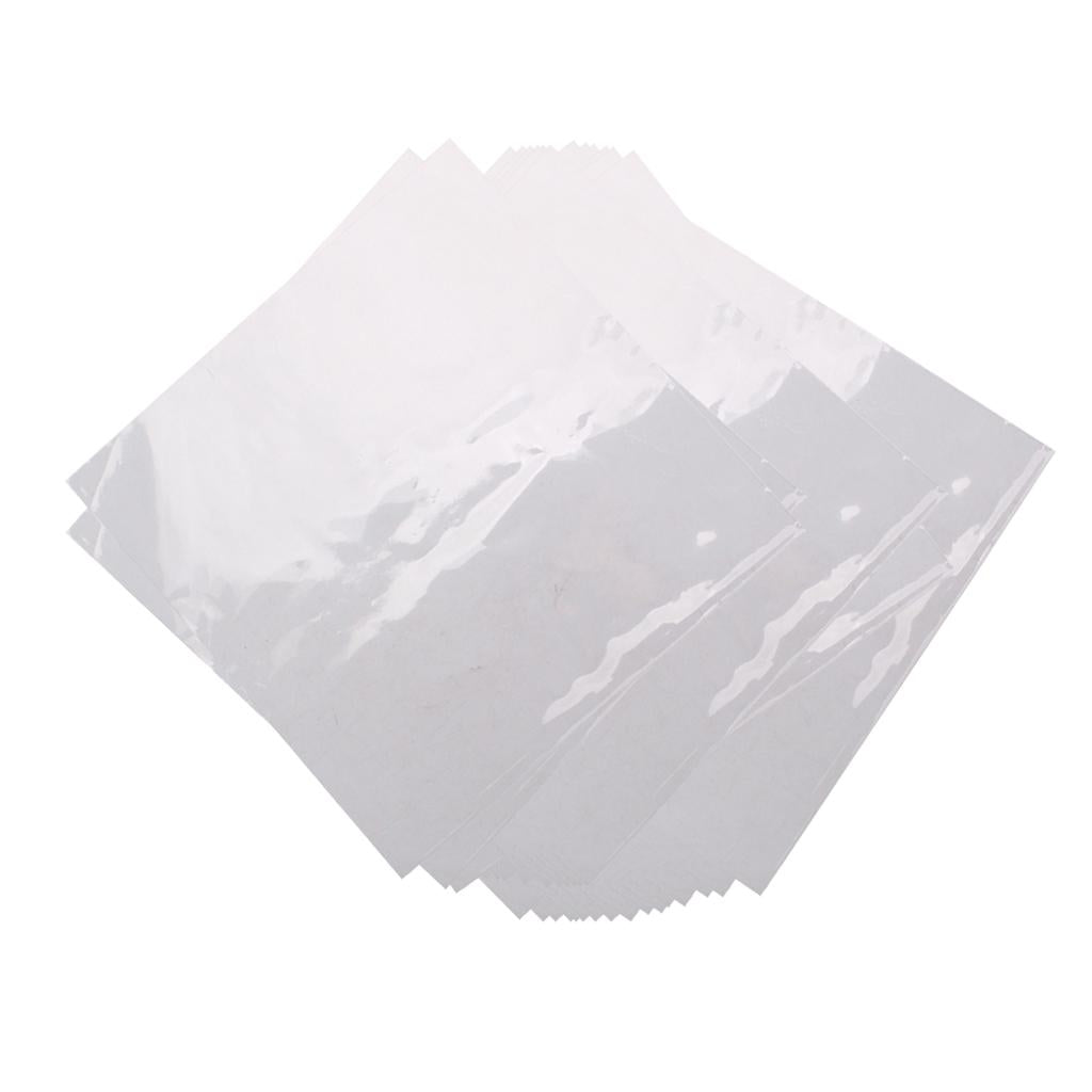 Maxbell 50pieces Plastic Record Sleeves Outer Clear for 12inch LP LD Storage Accs