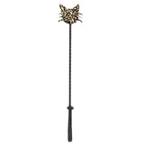 Maxbell Artificial Leather Riding Crop Straight Leather Handle Flogger Horse Whip