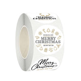 Maxbell Round Christmas Stickers Stickers Labels for Party Favor Crafts Scrapbook Style D