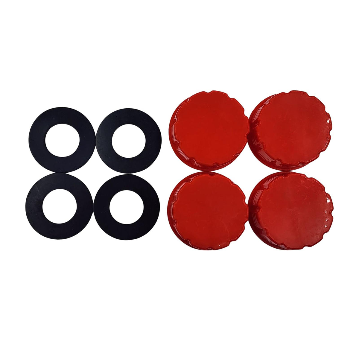 Maxbell 4Pcs Replacement Gas Can Solid Base Caps with Gaskets for Restaurant Outdoor