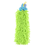 Max Microfiber Hand Towel Kitchen Sanitary Bath Towel Cartoon Head Light Green