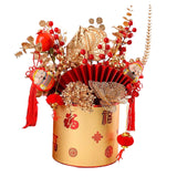 Maxbell Simulation Red Berries Flowerpot Feng Shui Decoration Lightweight Decorative Style C