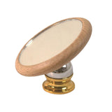 Maxbell Espresso Lens Mirror Coffee Machine Accessories for Office Home Restaurant Beech Aureate Base