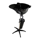 Maxbell Portable Shampoo Bowl with Drain Hose for Home SPA Beauty Salon Barbershops with Bucket