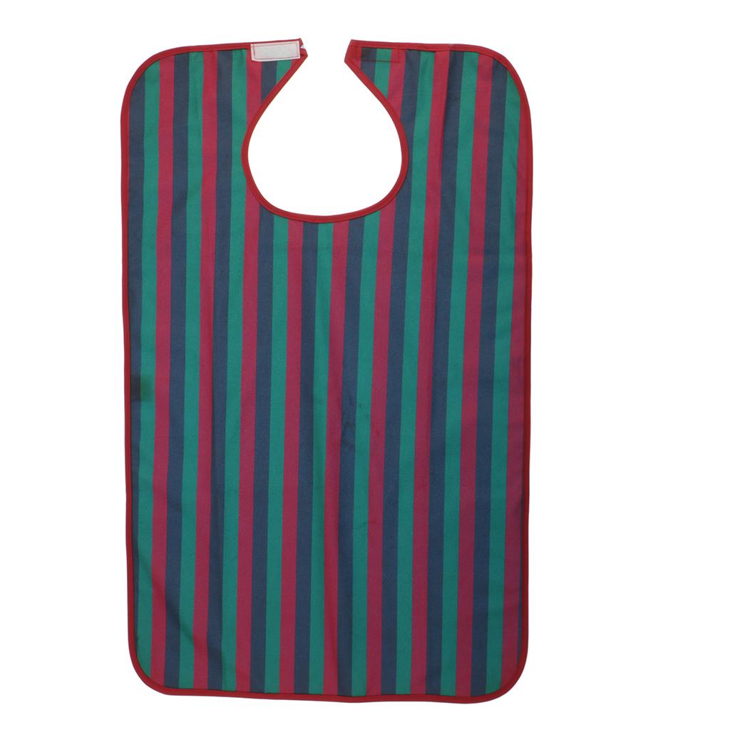 Max Reusable PVC Eating Bib Dining Clothing Protector for Elderly Patient Red