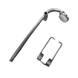 Maxbell Trumpet Key Spit Valve Repairing Part with Pad for Wind Instrument straight tail