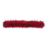 Maxbell Faux Fur Collar Scarf Thick Jacket Sweater Long Clothes Accessory Red