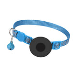 Maxbell Cat Collar with Waterproof Tracker Holder Reflective Breakaway Kitten Collar Sky Blue