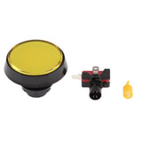 Max 60mm Arcade Machine LED Illuminated Self-Resetting Button Switch Yellow