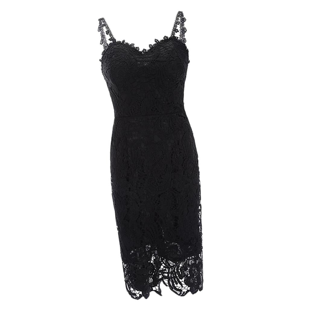 Max Women's Sexy Spaghetti Strap Backless Sleeveless Bodycon Club Mini Dress L
