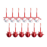 Maxbell 12x Bells Pendant Pendant Elements Craft for Christmas Tree Ornament Snowflake