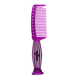 Maxbell Wide-tooth Smooth Comb Plastic Detangling Hairbrush for Reducing Hair Loss Purple