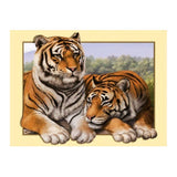 Maxbell DIY 5D Diamond Embroidery Painting Tiger Cross Stitch Art Kit Double Tigers