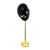 Maxbell Durable Earring Display Holder Human Ear Model Stud Holder Soft Silicone Black And Right