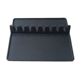 Max Silicone Utensil Rest Kitchen Spoon Rest 8 Notches Fork Ladle Spoon Holder