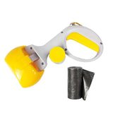 Maxbell Portable Pet Dog Stool Scooper Waste Clean Stool Picker Pick up for Walking Yellow