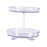 Maxbell Double Tier Turntable Storage Tray Multifunctional for Pantry Fruit Bedroom
