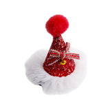 Maxbell Maxbell Xmas Hat Hairpin Photography Props Dress up for Party Festival Adults Kids Red