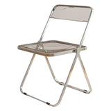 Maxbell Acrylic Clothing Store Photo Chair Furniture for Dining Room Office Home Light Gray