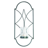 Maxbell Wall Mounted Candlestick Metal Wire Candle Holder Votive Church Lamp Black