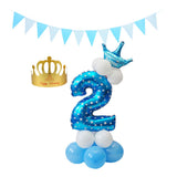 Max Maxb Aluminium Foil column stand number balloon hat banner wedding party decors 2