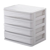Maxbell Cosmetic Organizer Makeup Drawer Holder Jewellery Box Storage 4 Tier White