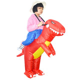 Maxbell 1 Set Red Dinosaur Inflatable Suit Kids Toys Cosplay Stage Show Suit 1.2m