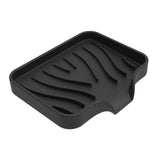 Maxbell Portable Soap Container Anti Skid Plate Tray for Household Home Countertop Black