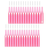Maxbell 30pcs Interdental Brush Toothpick Dental Hygiene Brush Retractable Pink 0.6mm