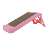 Maxbell Cat Scratcher Cardboard Lounge Scratch Ramp for Sofa Protection Play Kitten Pink