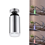 Max LED Water Faucet Stream Light Glow Stream Tap Bathroom Kitchen Temp Control