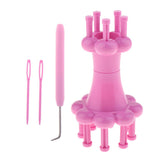 Maxbell double heads knitting weaving machine for braiding ropes wool yarn crafts