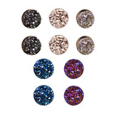 Maxbell Magnetic Ear Studs Mixed Color Rhinestone Non Piercing Fashion for Women Men 10mm diameter