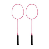 Maxbell Badminton Rackets 2Pcs Badminton Equipment for Beach Indoor Outdoor Backyard Pink