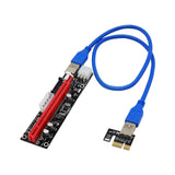 Max USB 3.0 Express 1x to 16x PCI-E GPU Extender Riser Card Adapter Cable 6 Pin