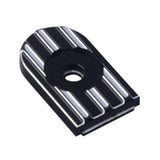 Maxbell Black Rear Fender Seat Bolt Tab Screw Mount Knob Cover For Harley Black 3