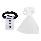 Maxbell 2Pcs Wedding Flute Decoration Set Toasting Flutes Decoration for Wedding