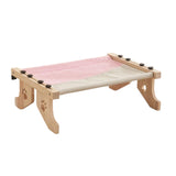 Maxbell Cat Window Perch Hammock Seat Cat Shelf Durable for Indoor Cats Space Saving Grey Pink
